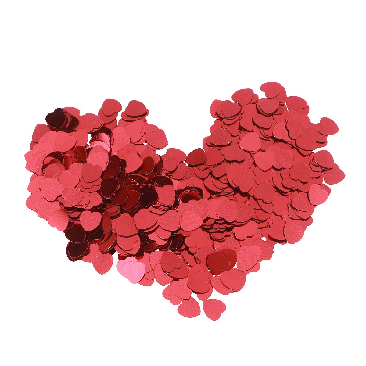 30g Table Confetti Heart Shaped Party Confetti for Birthday Wedding Christmas Decoration (Red)