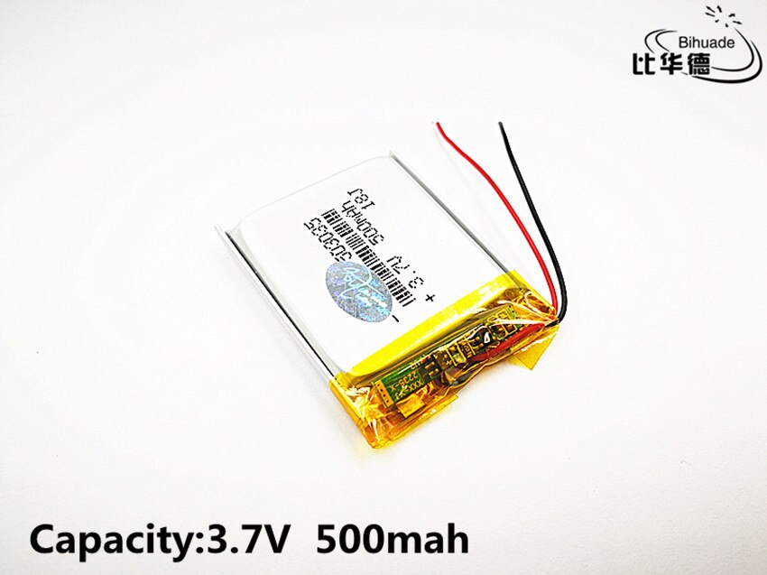 Good Qulity Polymer battery 500 mah 3.7 V 503035 smart home MP3 speakers Li-ion battery for dvr,GPS,mp3,mp4,cell phone,speaker