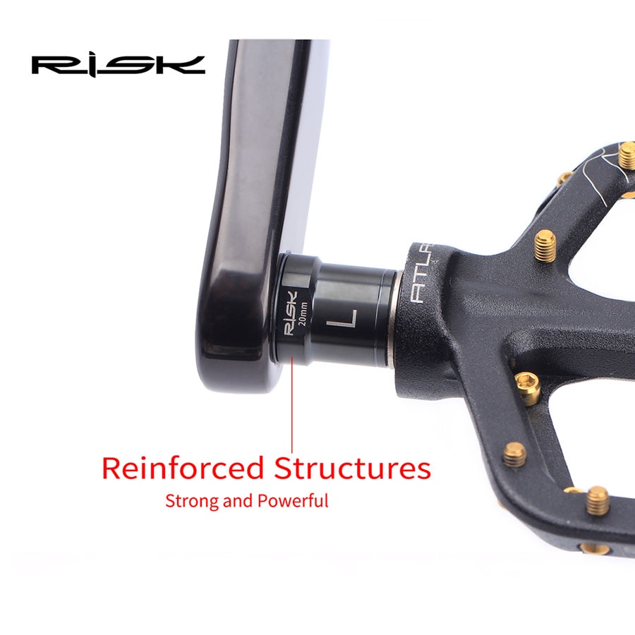 Ett par titan ti legering sykkel pedal aksel utvidere sykkel pedal forlengelse bolter avstandsstykker 16mm/20mm til mtb sykkel pedaler