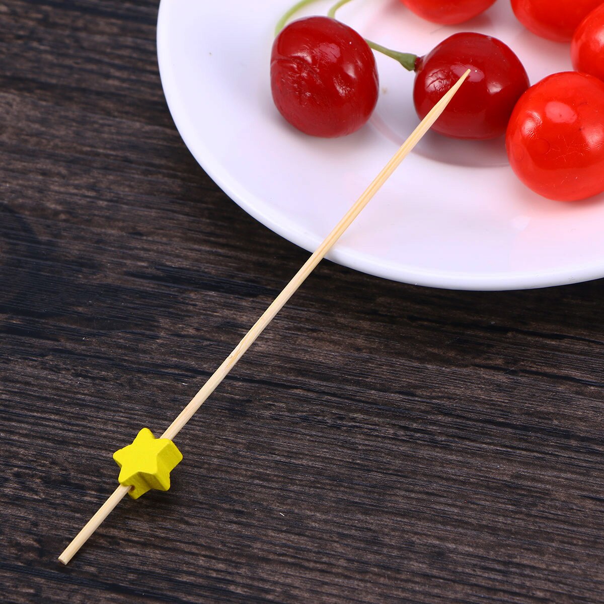 Plinthes à Cocktail jetables en forme de pentagramme faits à la main, pics d'apéritif jetables pour dîner, Banquet, mariage, 100 pièces
