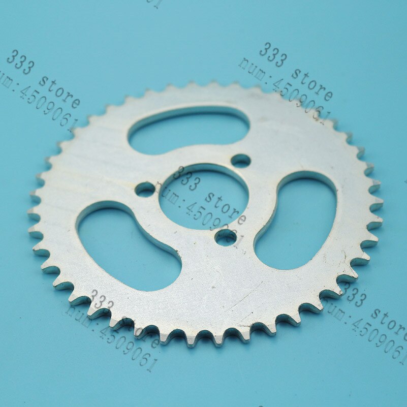 T8f 44t tand 54mm bakre kedja kedjehjul silver för mini moto atv quad dirt pit pocket cykel delar moped skoter