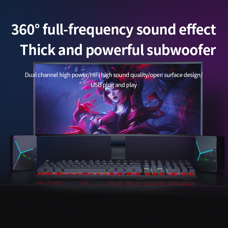 Sorex s -553 kablet lydcomputer stationær subwoofer hjemmestationær bærbar computer lille højttaler usb multimedie sort