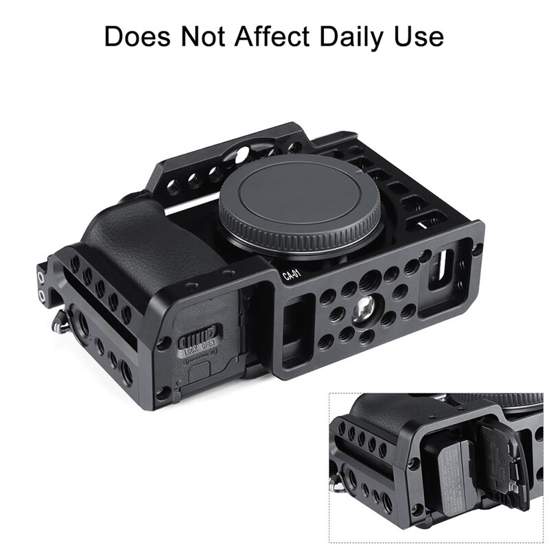 Camerakooi voor fotografie, video, film, film maken, stabilisator, 1/4 inch schroef, cold shoe-bevestiging voor sony  a6500/a6400/a6300/a6100 c