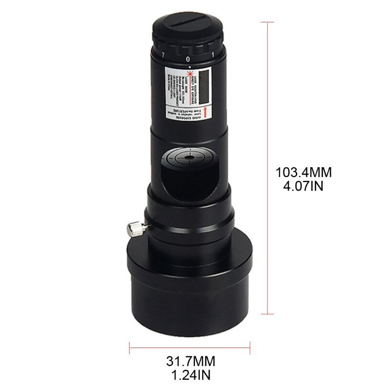 1.25 Inches Telescope Collimator Seven Gears Adjustable Eyepiece with Adapter for Newtonian Reflector Telescope