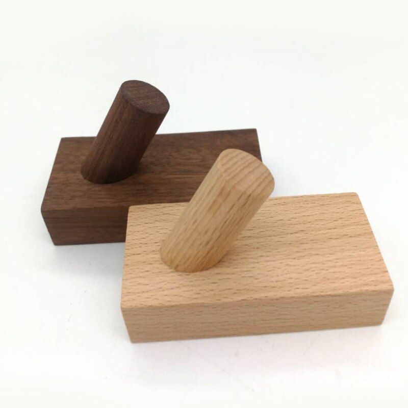 Natural Wooden Hook Hanger Wall For Coat Key Room Decoration Organizer Hooks Behind The Door Nordic Style Nat