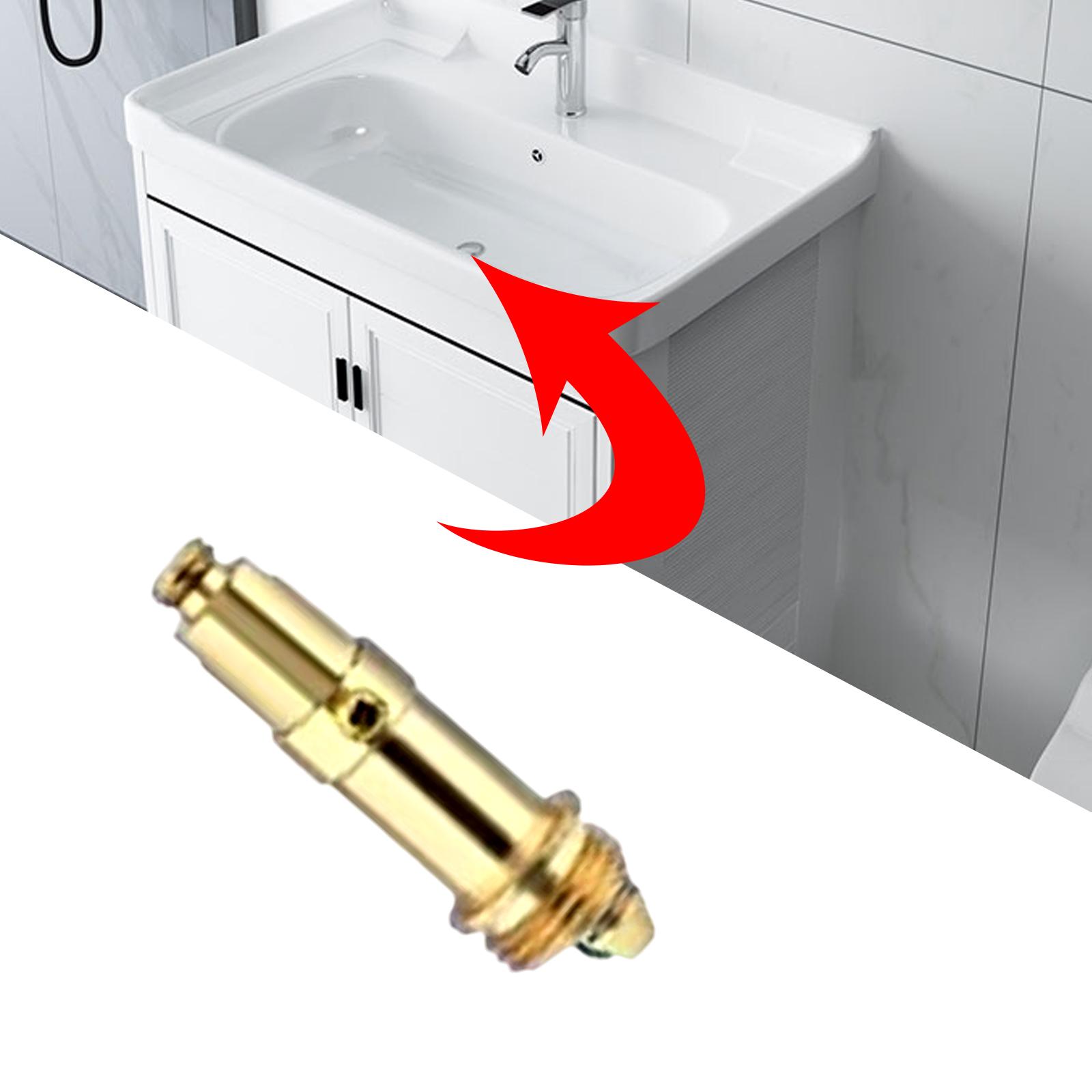 Chrome Bath Sink Plug Replacement Adjustable Bolt Seal Detachable Basin Plug for Bathroom Sinks Kitchen Fixtures Home Plumbing