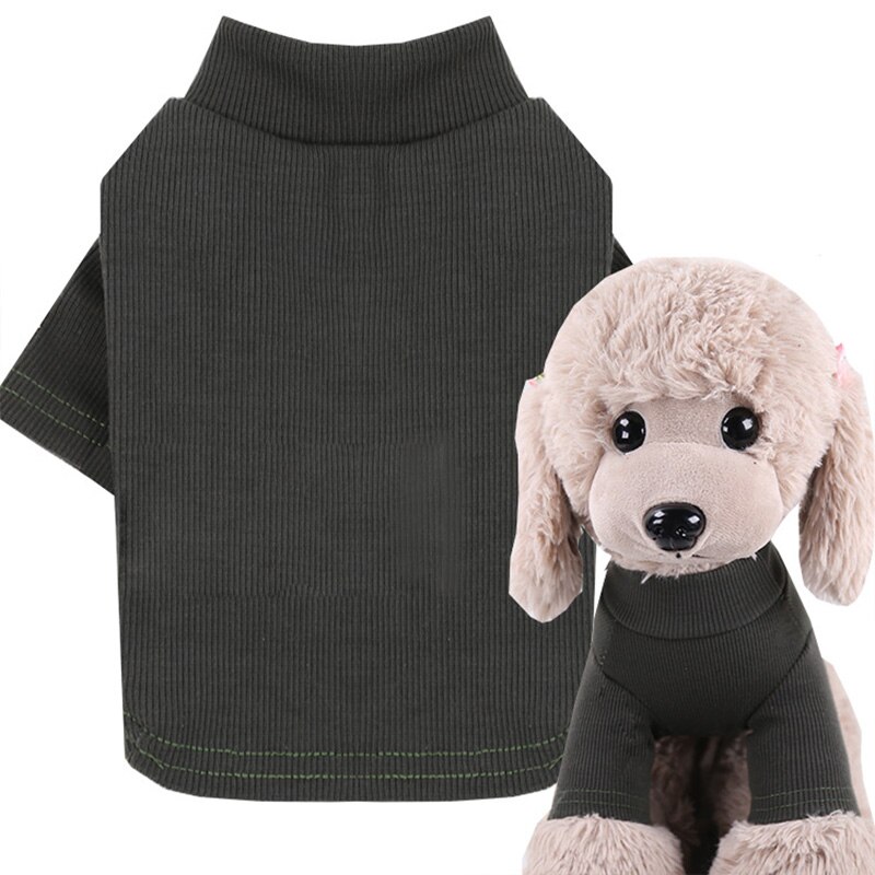 Thin Stripe Pet Dog Clothes Chihuahua Basic Shirt Spring Breathable High Elastic Sweatshirt Classic Puppy Protector Pet Clothing: XXXL / Red