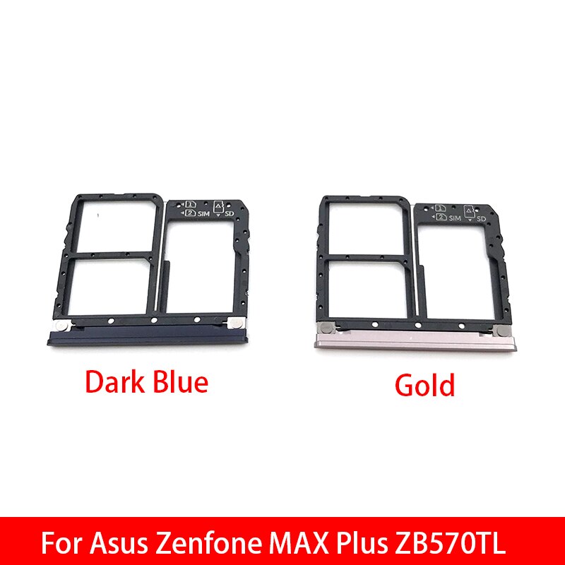 Nueva Sim bandeja para Asus Zenfone MAX Plus ZB570TL bandeja de tarjeta SIM ranura titular de la