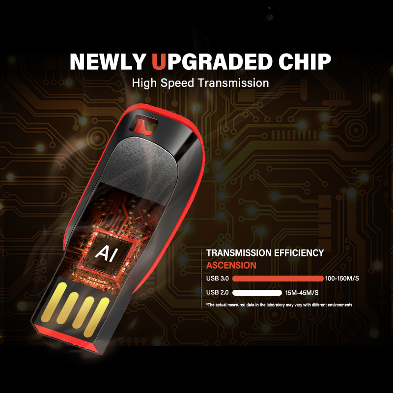 Mini zwarte usb-flashdrives, 128gb geheugensticks met hoge capaciteit, 64gb gratis sleutelhangers, 32gb snelle u-disks 16gb