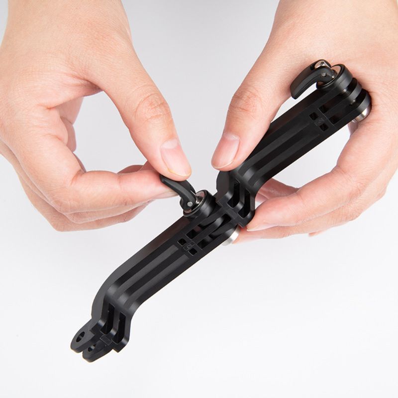 Zwarte l-beugel draaibare houder adapterbevestiging voor dji osmo pocket handgreep gimbal action camera accessoires  q6pa