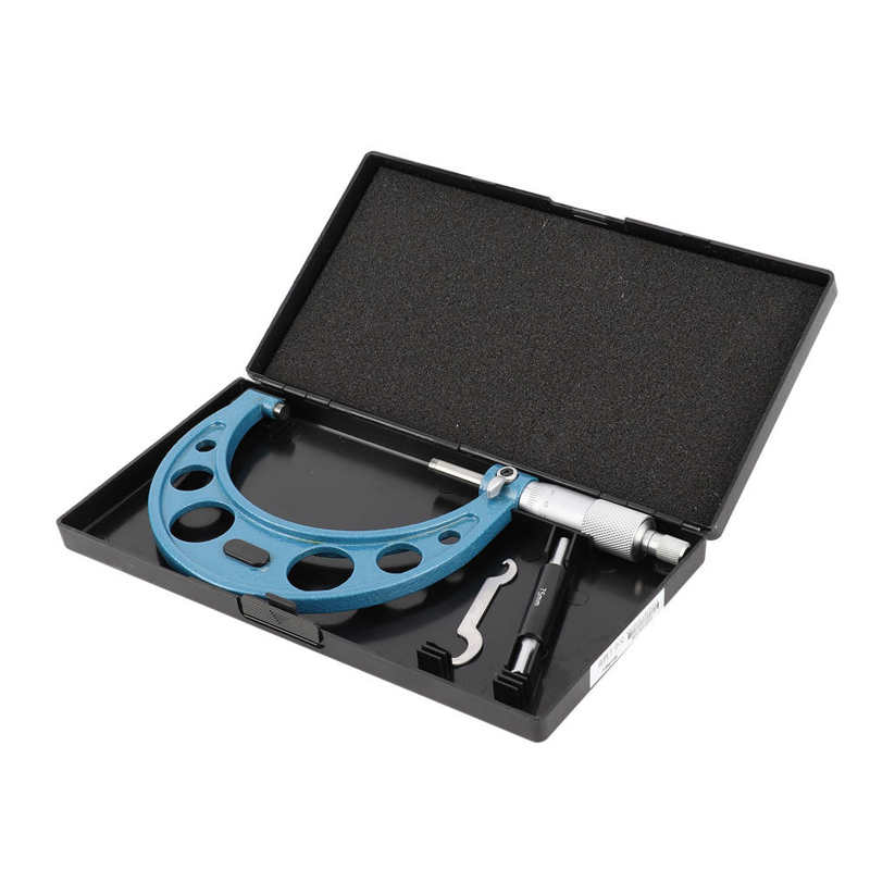 75-100Mm Buiten Micrometer Spiraal Buiten Meten Remklauwen Mechanische Structuur Vergrendeling Meetklok