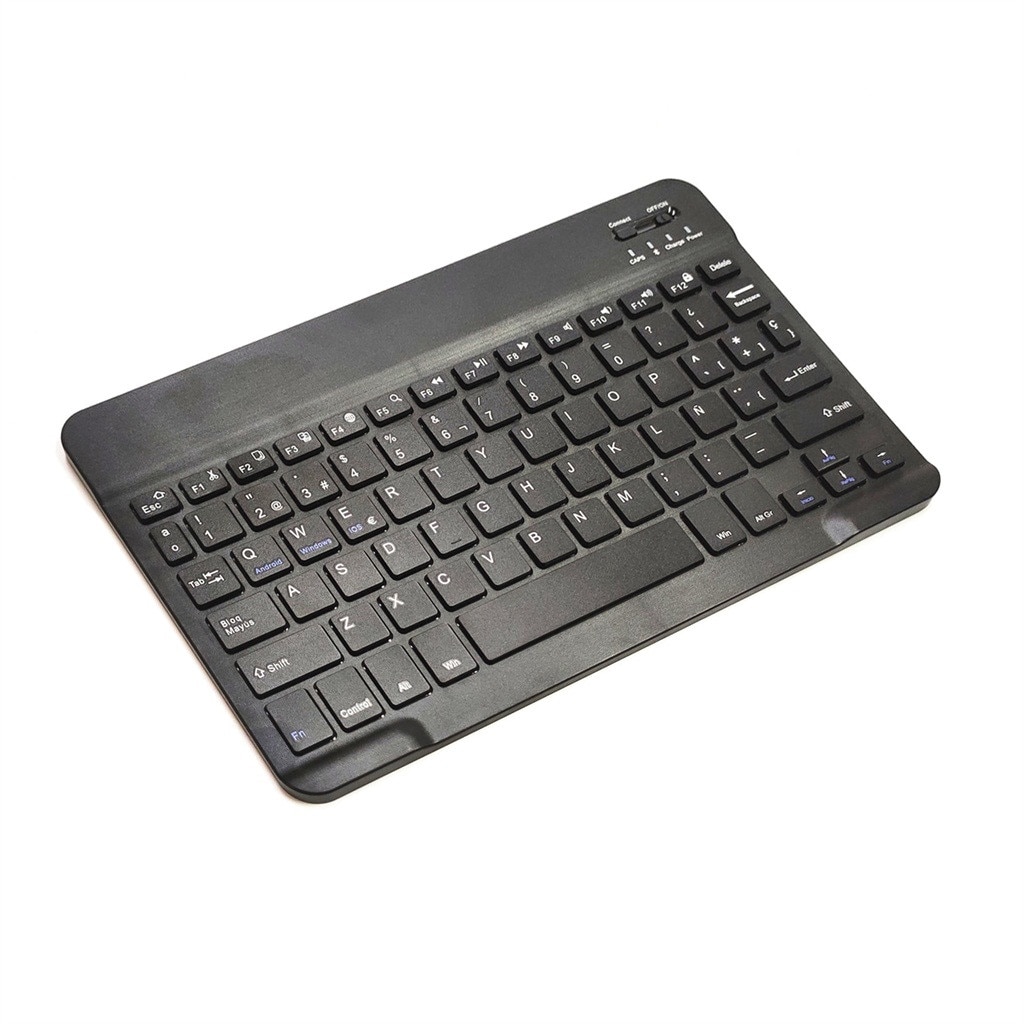 Universal Wireless Bluetooth Keyboard Thin Hebrew-Spanish 9.7-inch ergonomics fits any tablet and phone with Bluetooth device: Default Title