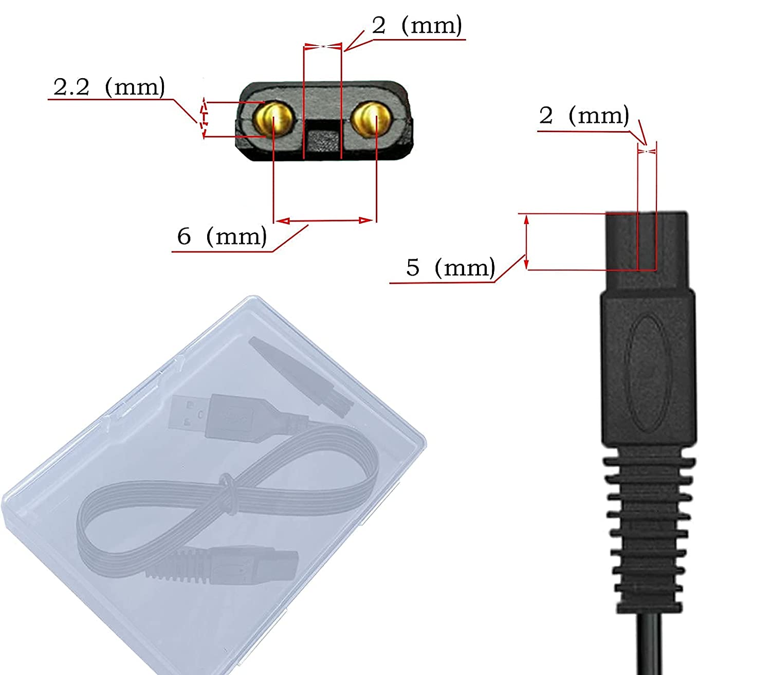 Rasiermesser Ersatz Ladegerät Kabel für MicroTouch Solo Ladegerät, männer der 5V Mikro berühren Rasierer Solo Trimmer Ladegerät Energie Kabel