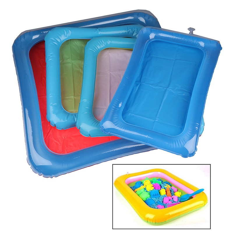 1pc 4 Größen Kind Sand tablett drinnen magie spielen Sand freundlicher spielzeug raum aufblasbare zubehör