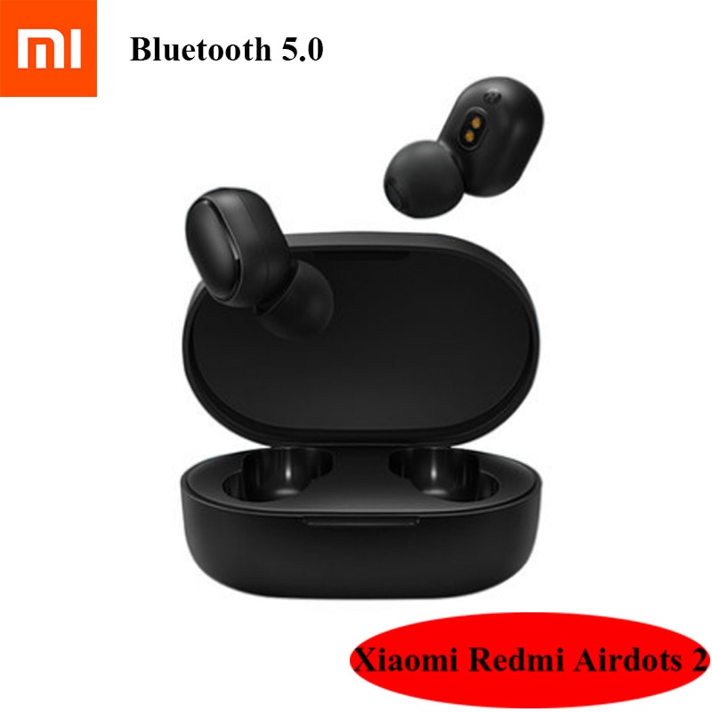 In Voorraad Xiaomi Redmi Airdots 2 Draadloze Bluetooth 5.0 Opladen Oortelefoon In-Ear Stereo Bass Koptelefoon Tuur Draadloze Oordopjes