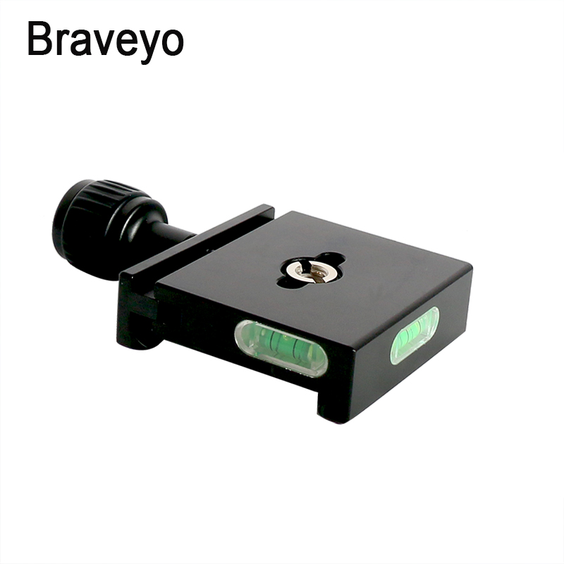 Camera Mounting Clamp QR50 Quick Release Plate Clip Aluminum With Horizontal Bubble For Arca Swiss Dslr Panoramic Tripod Head