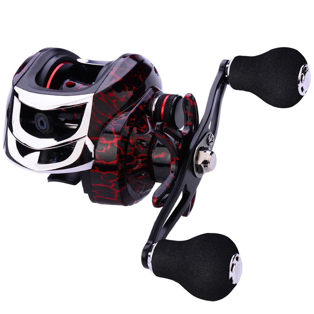 Pêche Baitcasting bobine tout métal bobine 18 + 1BB 10kg/22LB Max glisser Force rapport de vitesse 7.2:1 magnétique métal coulée pêche bobine