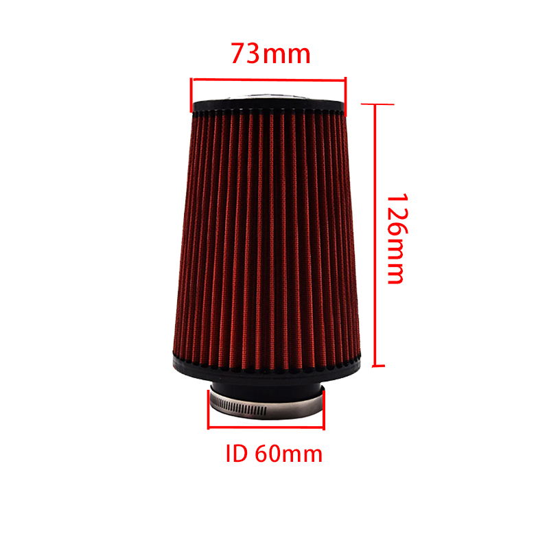 60MM 70MM 76MM Air Filter High Flow Cold Air Intake Universal Filters Vehicles Air Filters Car Accessories: Blue