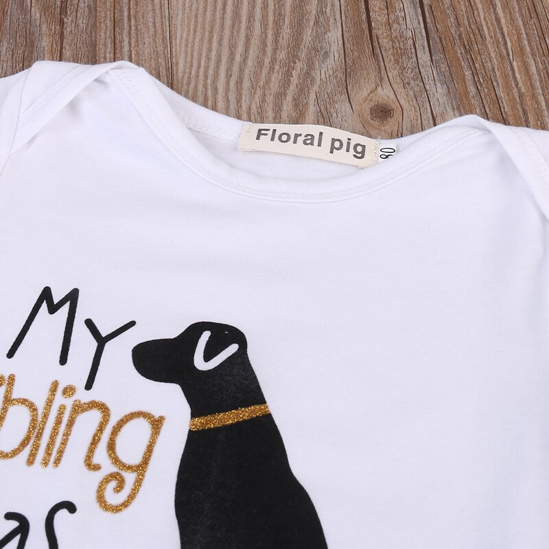 Newborn Toddler Baby Boys Girls Casual Short Sleeve O-Neck Animal Cartoon Print White Romper Jumpsuit Playsuit Outfit 0-18M