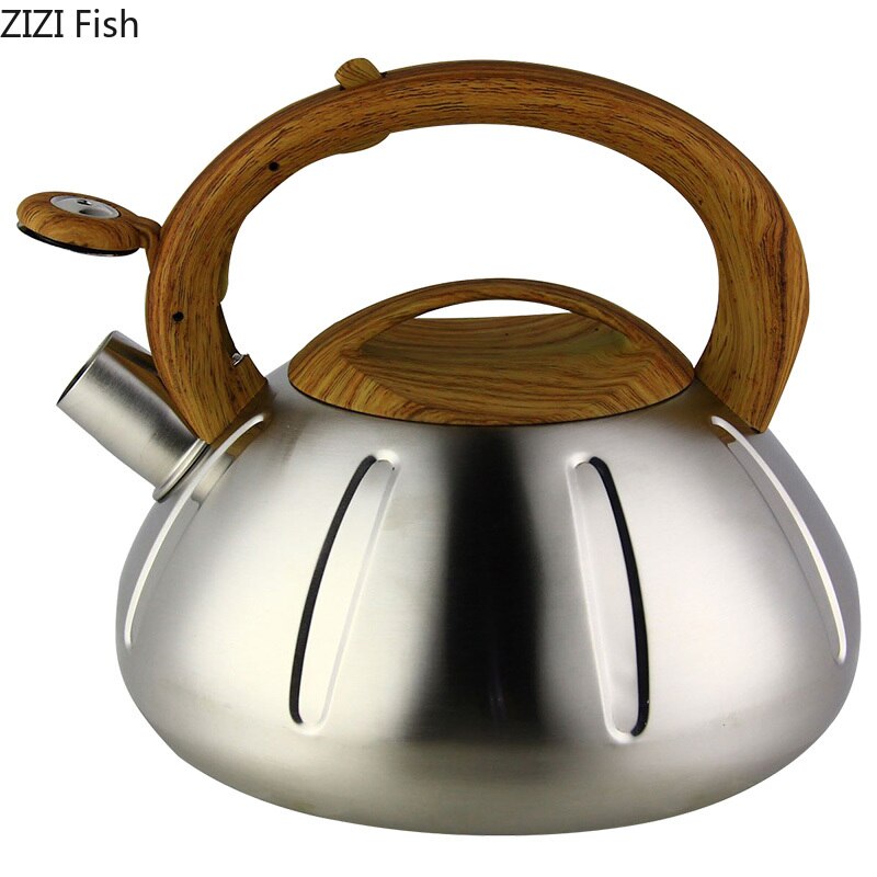 4L Fluitketel Voor Gasfornuis Rvs Fluitje Thee Ketel Water Fles Waterkokers Water Pot