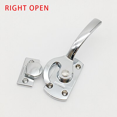 Roestvrij staal stalen oven deurslot kast afdichting handvat afdichting drukken handvat schilderen mechanisch plat drukslot: Ivoor