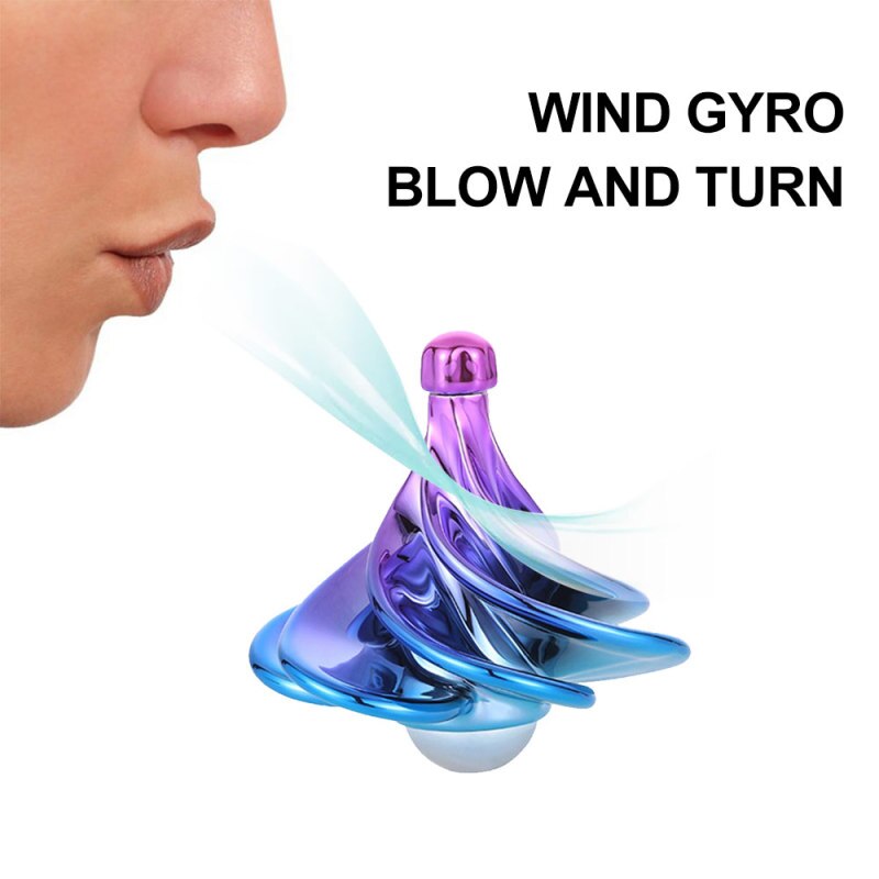 Spinner Gyro Speelgoed Inertiële Vingertop Stunt Gyroscoop Voor Kinderen Kleurrijke Gyro Fidget Wind Aangedreven Gyro Speelgoed Kid Adult Antistress