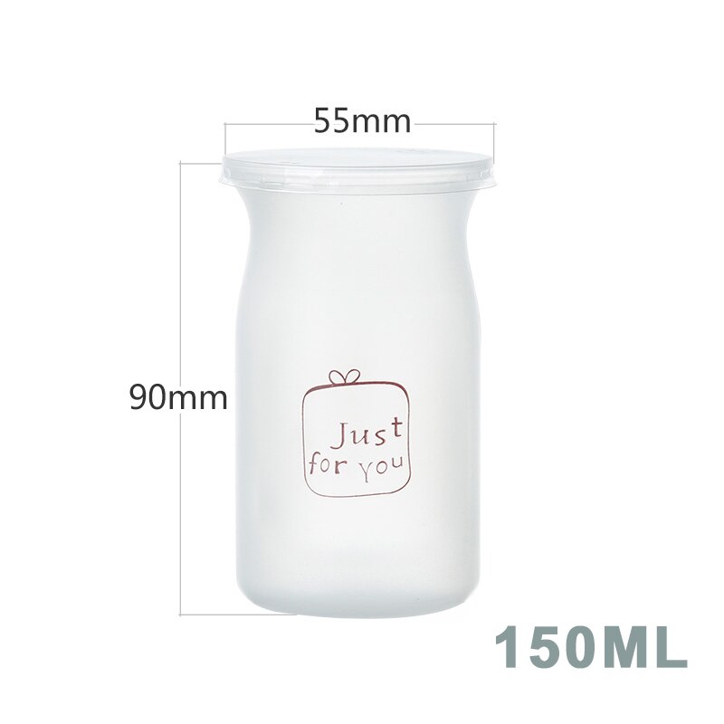 50 stk/parti ønskeflaske syltetøjsglas honningyoghurt budding glasflaske miniflasker gelé mælk bageform mad opbevaringsbeholder: B