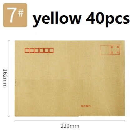 Brown Kraft Paper Envelope International Standard White Letter Pocket Business Office Files Documents Bills Students Sobres 3426: 3426 40pcs