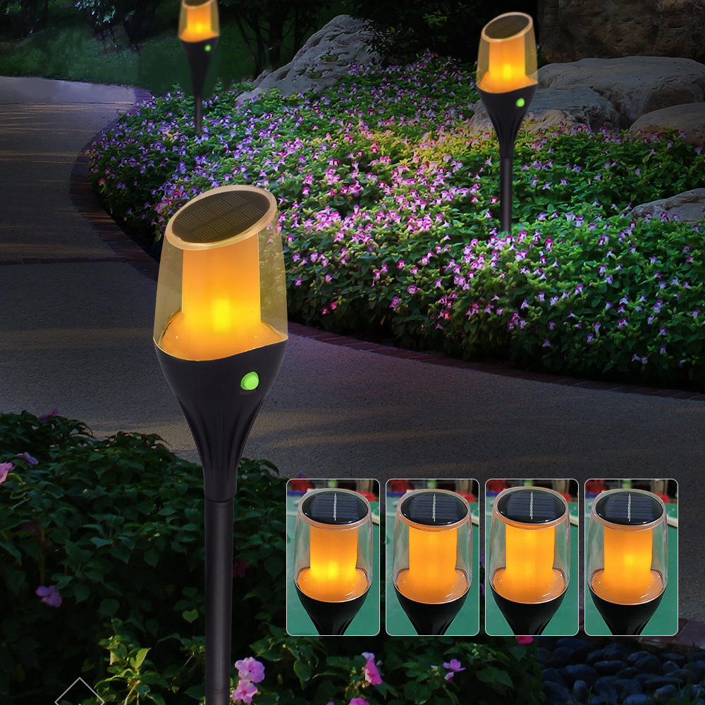 Zonne-Energie Buiten Tuin Gazon Lamp Zonne-Energie Waterdicht Landschap Pad Voor Tuin Achtertuin Gazon Patio Decoratieve Led Verlichting