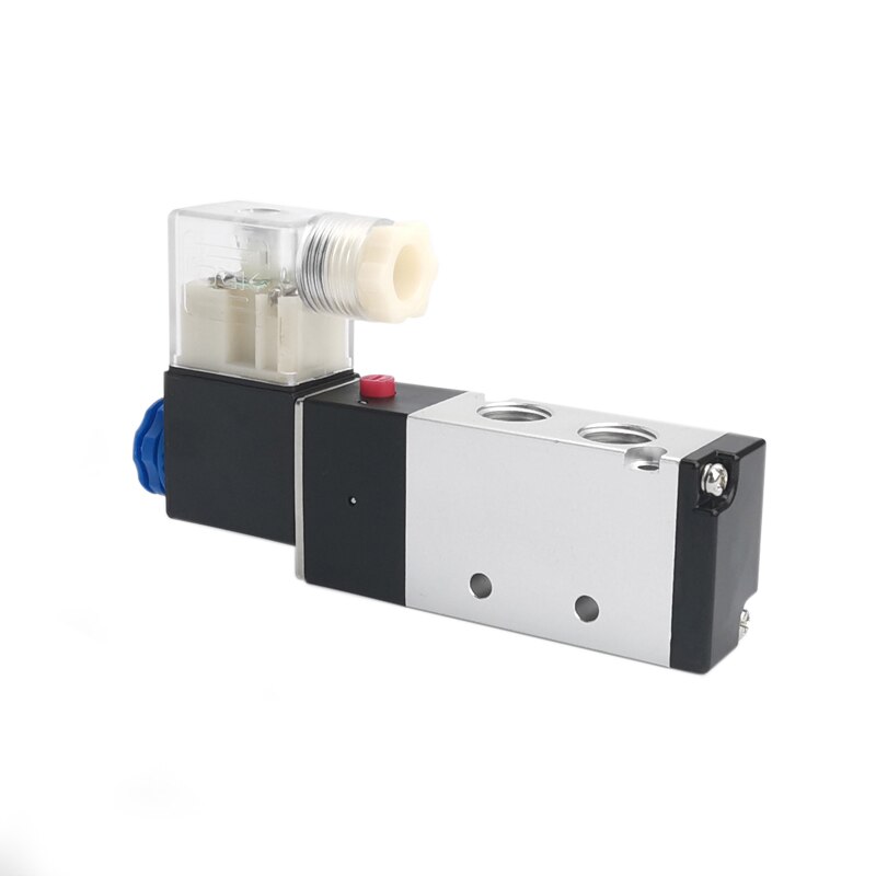 Válvulas de aire neumáticas, electromagnéticas de 2 posiciones y 5 vías, 4V110-06, 4V210-08, 4V310-10, 4V410-15, 1/4, DC12V, DC24V, 5/2