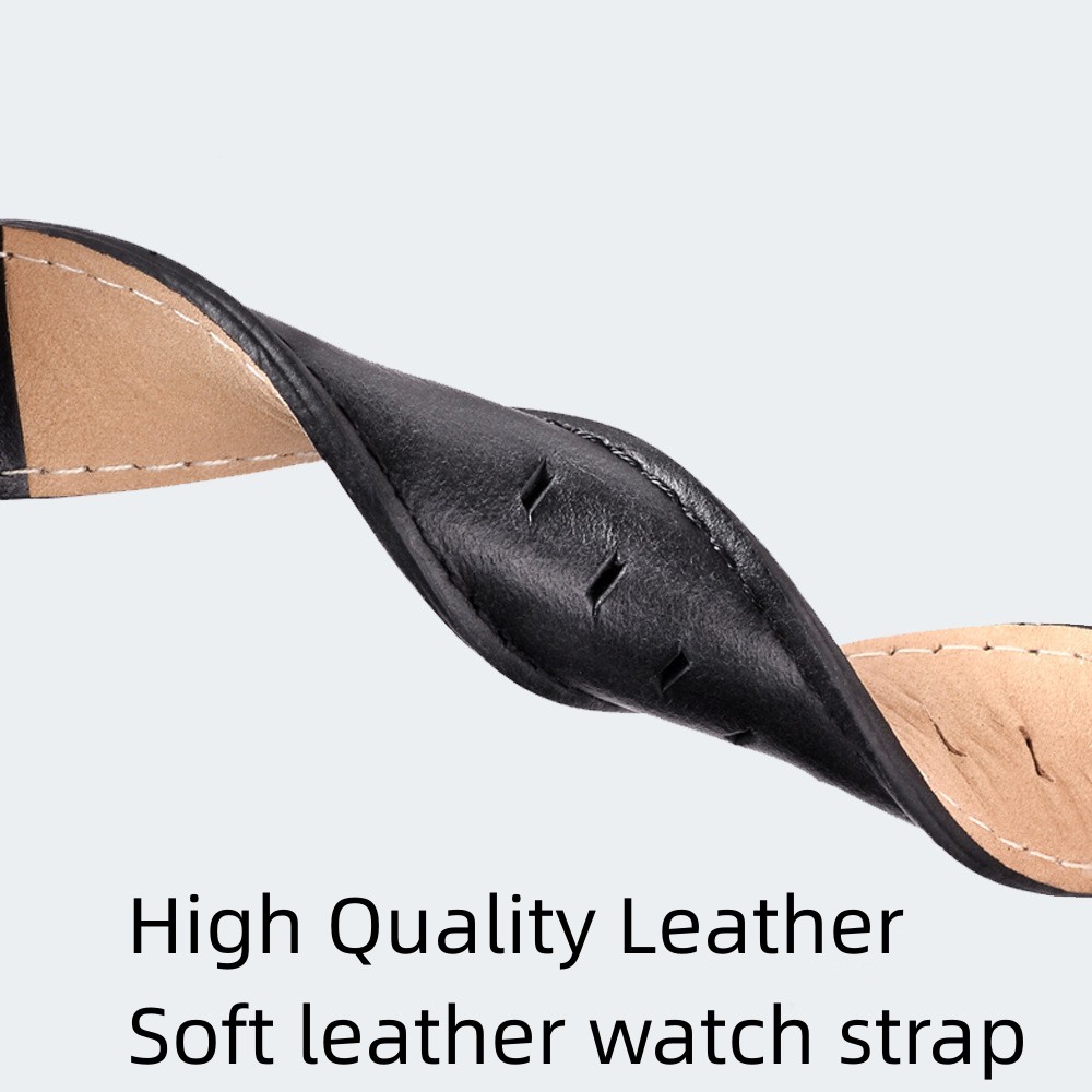 14mm 16mm 18mm 20mm 22mm Lederen Horlogeband Roestvrij Stalen Pin Gesp Universele horlogeband Accessoires met Gereedschap