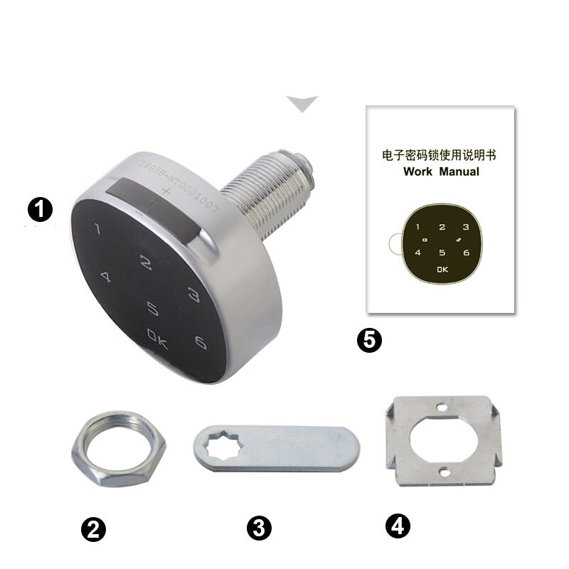 DIY Droge batterij Digitale Elektronische Wachtwoord Toetsenbord Nummer Kast Code Deur Locker lade Sloten Verward wachtwoord functie