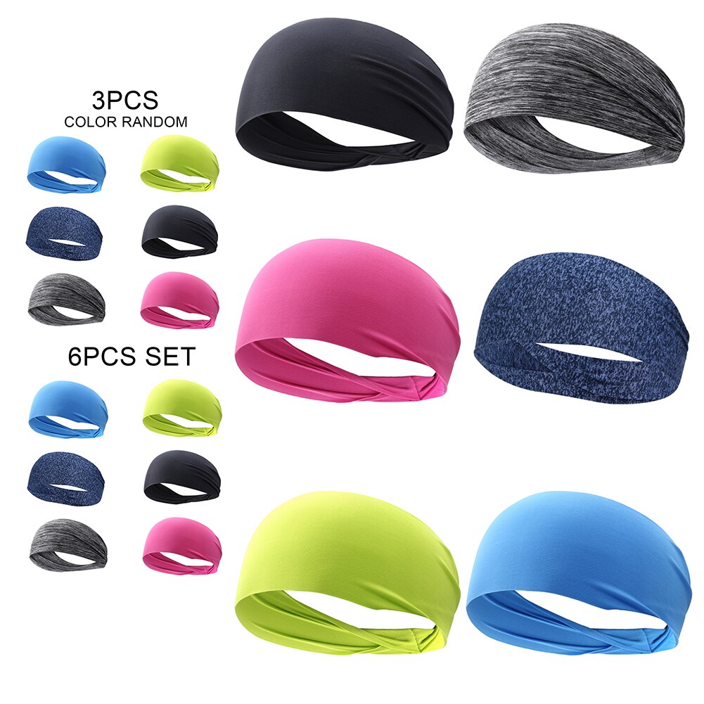 Unisex Elastische Yoga Hoofdband Sport Zweetband Fitness Bandage Running Haarband Absorberen Zweet Haarband Accessoires