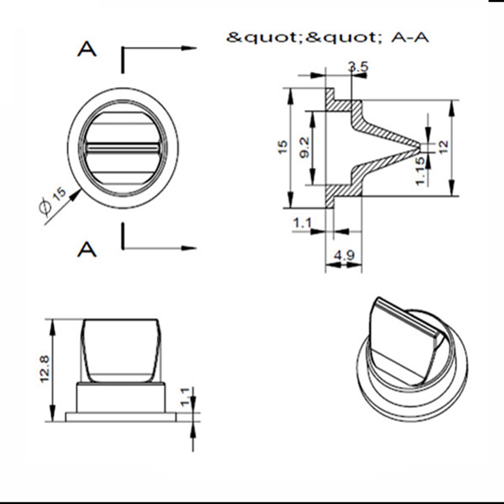 10 Stuks Wit Siliconen Duckbillklep One-Way Terugslagklep 15*9.2*12.8Mm Voor Vloeibare En gas Terugstromen Voorkomen