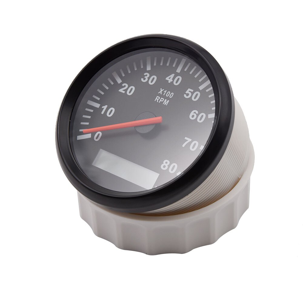 Boot toerenteller 85mm 12v/24v snelheidsmeter 8000 autometer, digitaal display