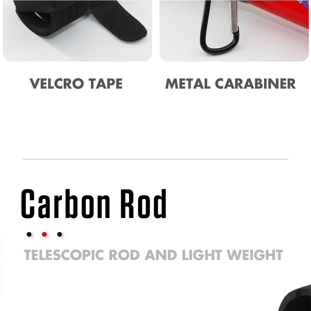 Portable Telescopic Fishing Rod With Hook 3.9M Carbon Fiber Squid Rod Fishing Accessories Travel Sea Boat Rock Fishing Rod