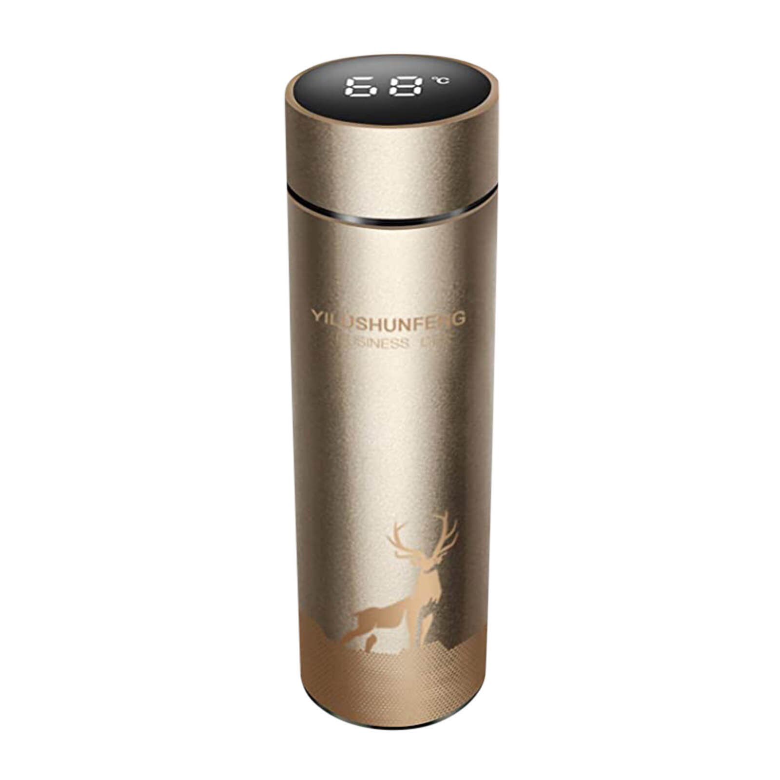 Smart Mug Temperature Display Stainless Steel Water Thermal Bottle With Lcd Touch Screen Waterproof Cup#h3: C