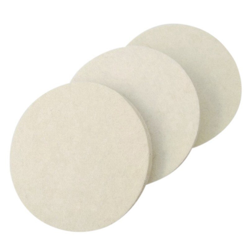 3Pcs 5inch Wool Polishing Buffing Pad Bonnets and Backing Pad with Drill Adapter Kit for Polishing Auto Car Glass Plastic Metal
