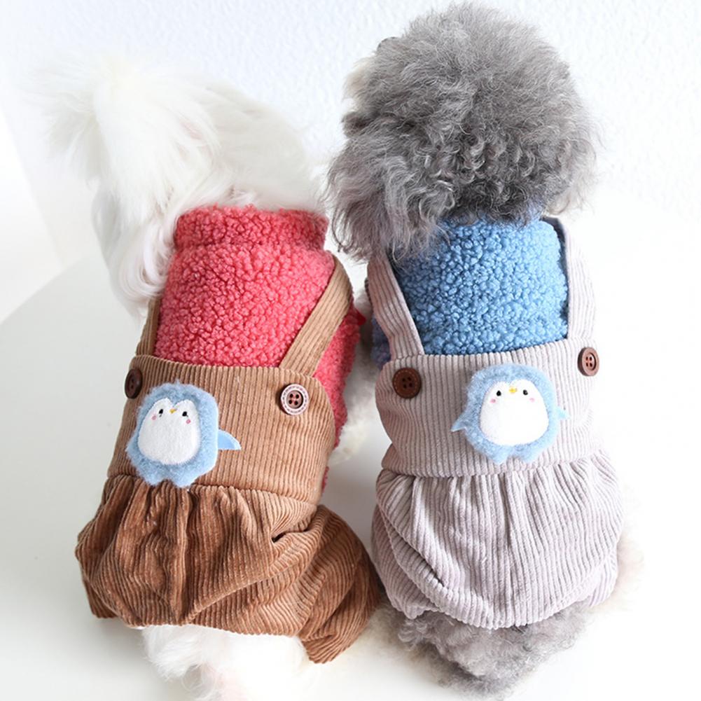 Costume de pingouin pour chien, combinaison Portable et utile, accessoire pour animaux de compagnie, doux et accrocheur