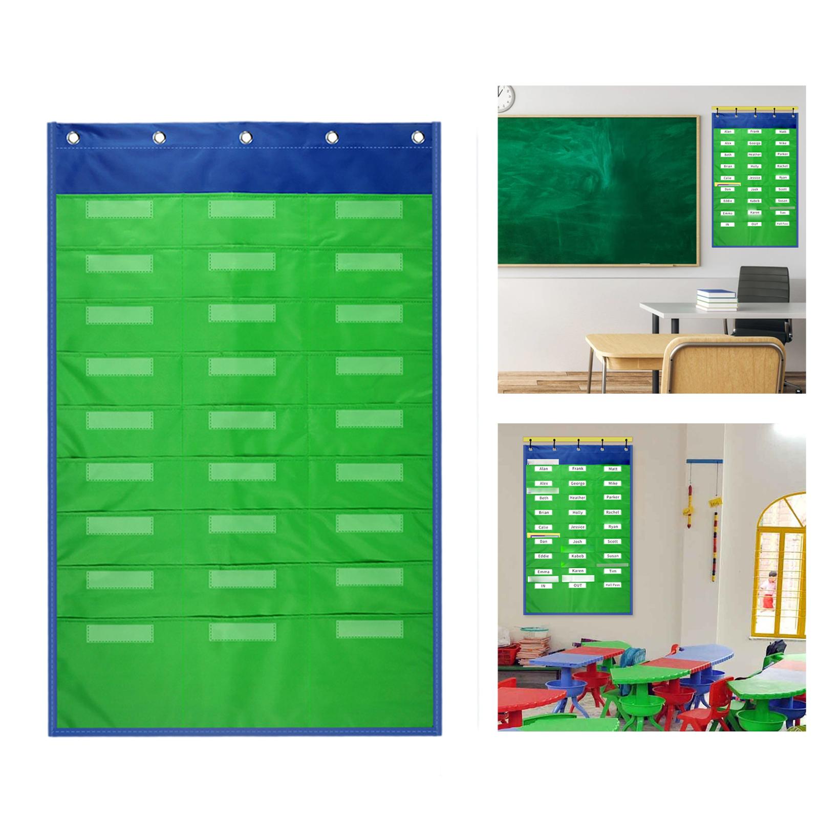 Wall Storage Pocket Charts 27 Pocket File Folder Organizer Door Hanging File Organizer for Classroom School Office Home
