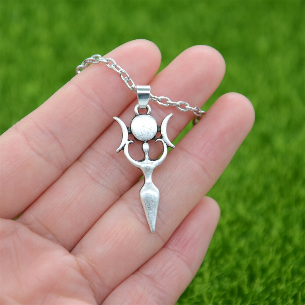 Wicca Triple Moon Goddess Pendant Wiccan Jewlery Accessories For Women Necklace Suppliers