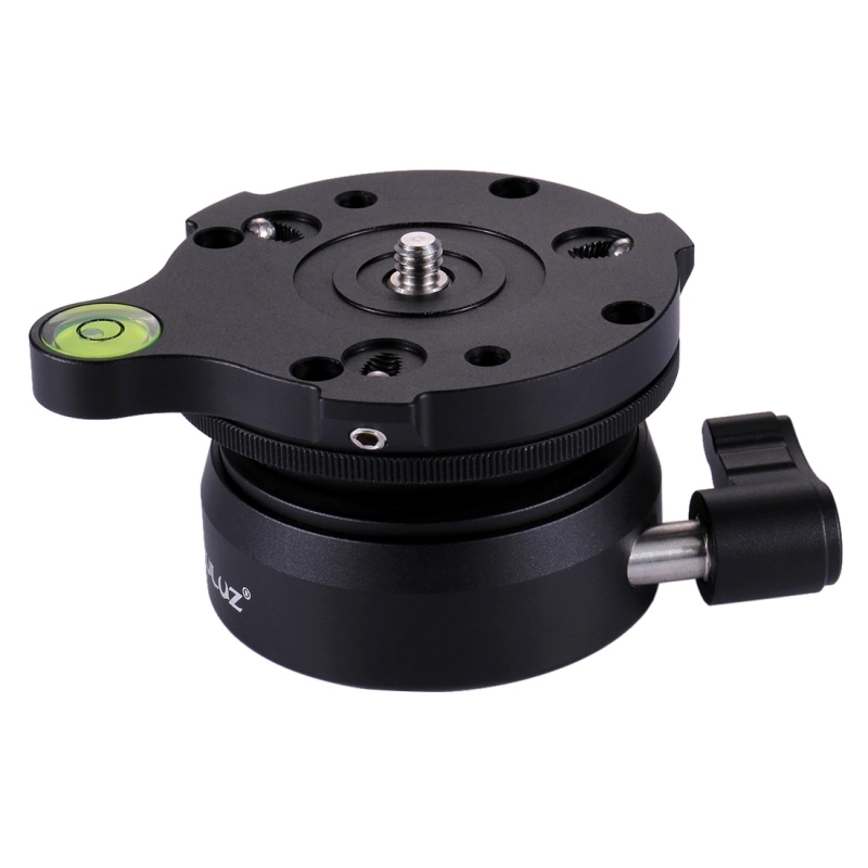 Puluz stativ-nivellierkopf, universell, 1/4 zoll gewinde, dome, dslr-kamera-stativ-nivellierkopfbasis mit libelle