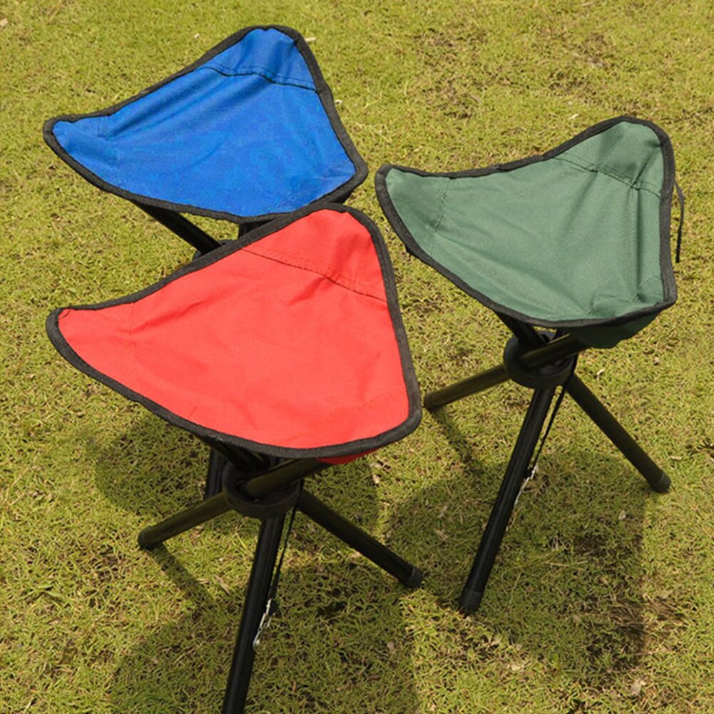Portable Small three-legged stool folding chair beach chair fishing stool outdoor park bench / stool train For Outdoor Camping