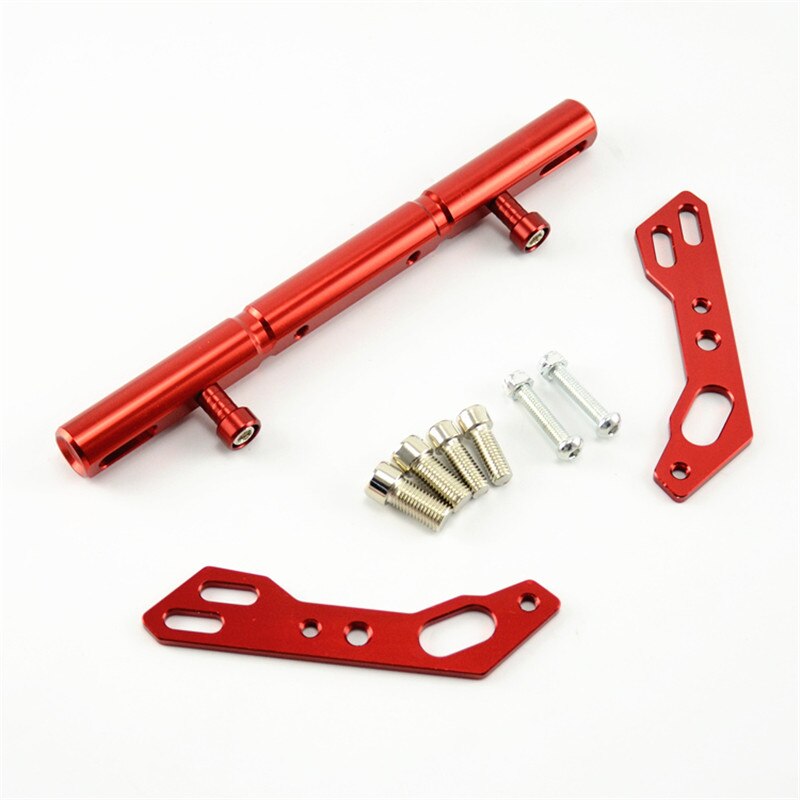 Guidon de Moto en métal CNC, poignée de barre d&#39;équilibre, pour Kawasaki Honda Suzuki Benelli Vespa Yamaha: Rouge