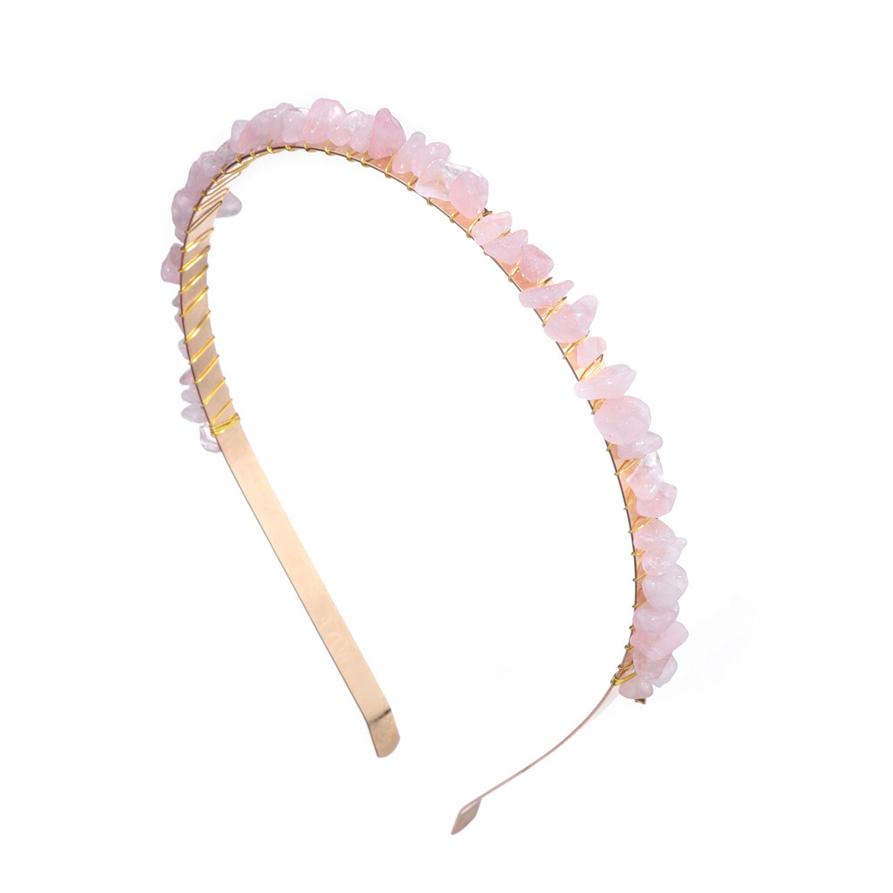 Bloem Prinses Hoofddeksel Strass Diamant Hoofdband Parel Voor Meisje Vrouwen Bruids Haarband Bruiloft Haaraccessoires: Lavendel