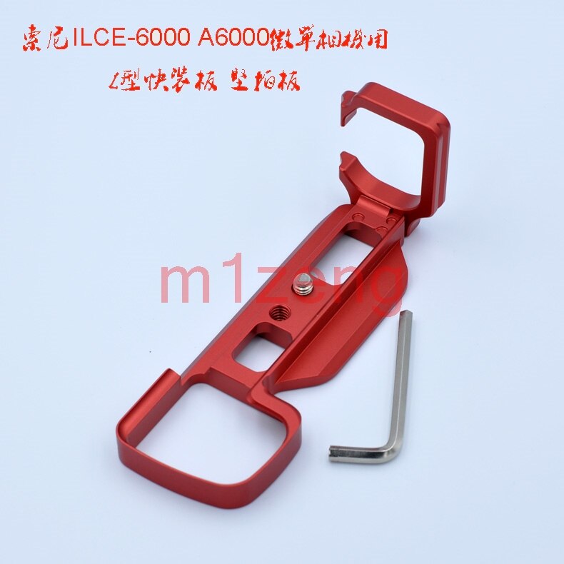LB-A6000 placa L de liberación rápida/soporte base de agarre de mano para Sony A6000 ILCE-6000 RRS SUNWAYFOTO markin trípode Compatible: red