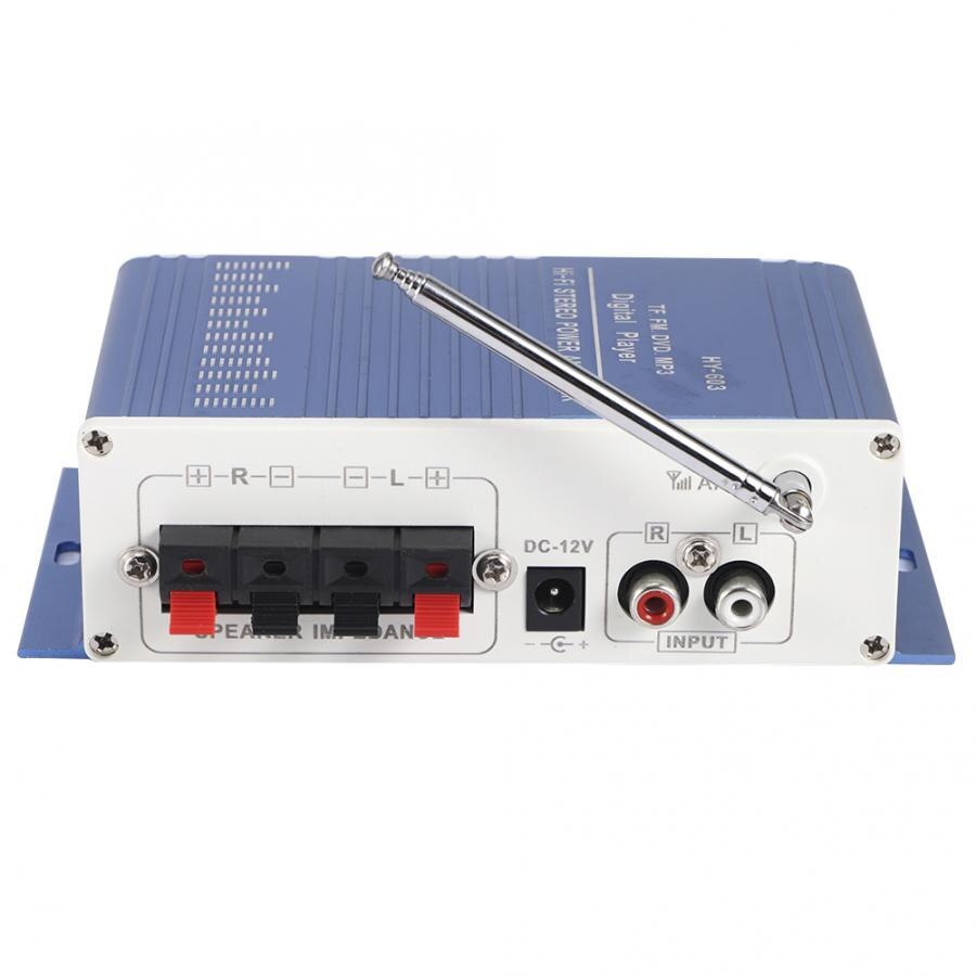 12V Mini Motorcycle Car Audio Amplifier Amp High Power HIFI Stereo Sound Amplifier Blue