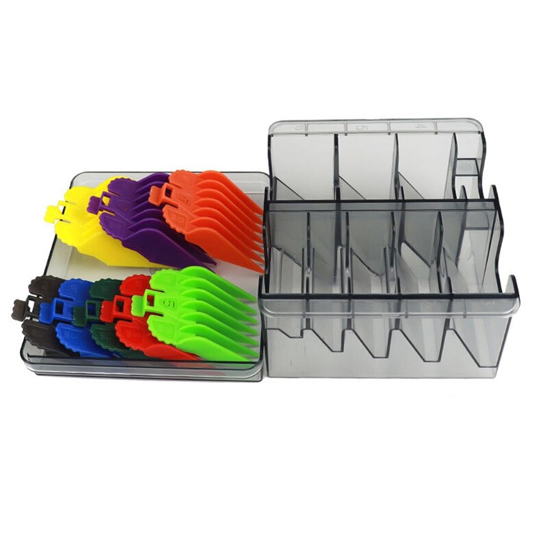 Voor wahl limit kam en opbergdoos elektrische pincet tondeuse rek houder organizer koffer kapper kappersgereedschap: Kleurrijk