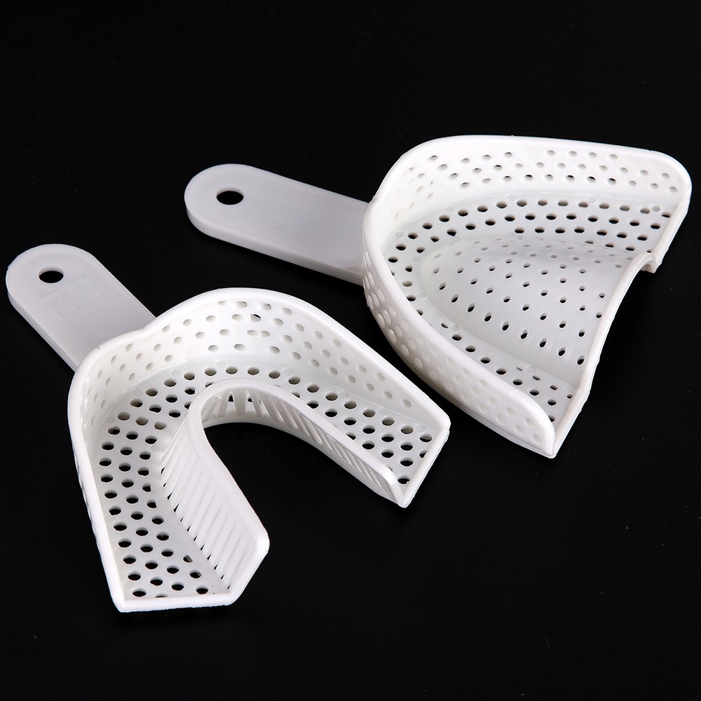 10 unids/set bandeja de plástico Dental sin malla herramientas de dentista Material de laboratorio de odontología soporte para dientes
