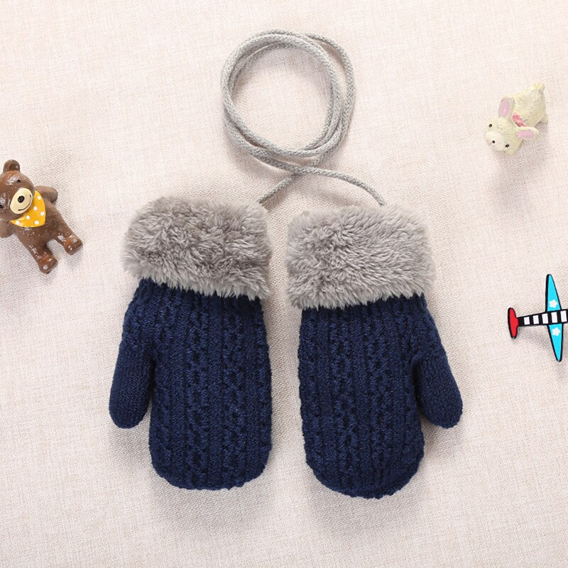 Børn vanter vinteruld strikkede handsker børn varme vanter til børn 1-4 år varme handsker bedst